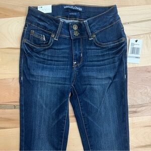 Wallflower Women's Ultra Fit Dark Blue Skinny Jeans